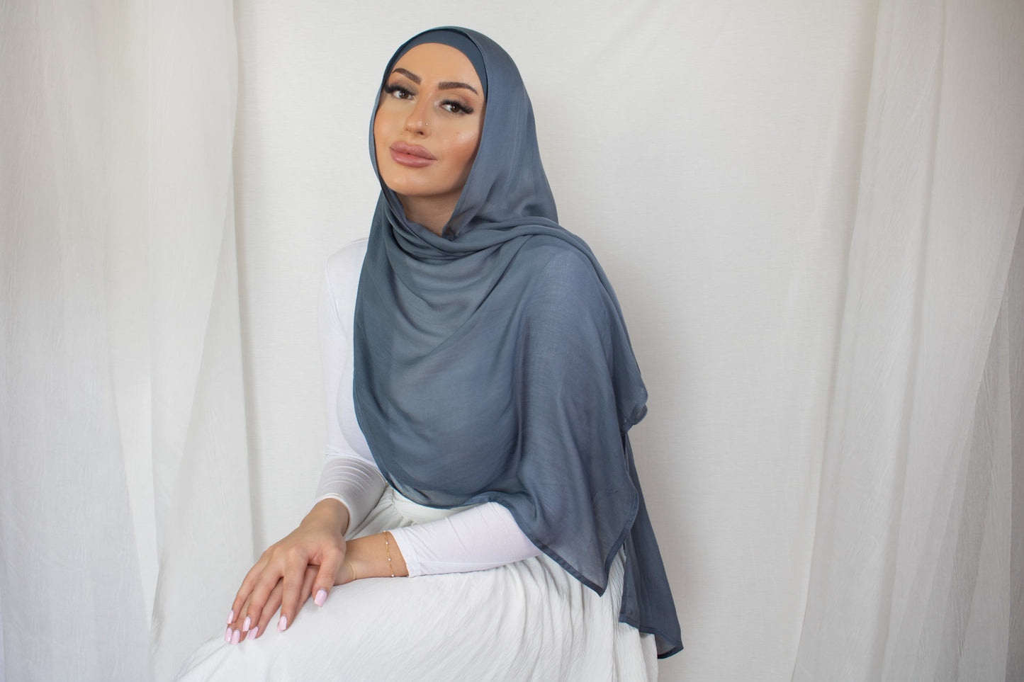 Misty Blue Hijab